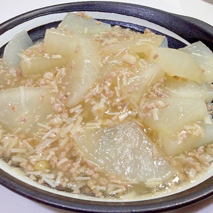 大根消費に！だいこんのひき肉あんかけ煮